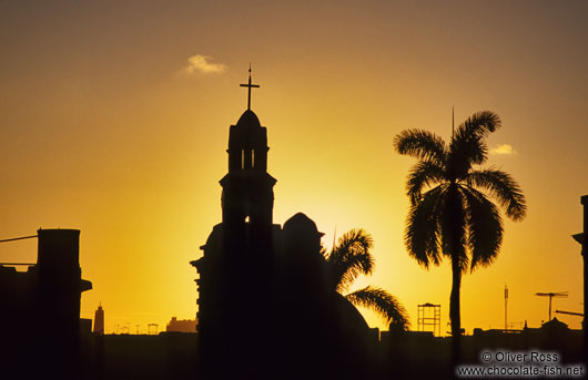 Sunset over Havana Vieja