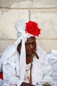 Travel photography:Havana fortune teller with cigar, Cuba