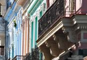 Travel photography:Houses in Havana Vieja, Cuba