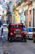 Travel photography:Classic car in Havana street, Cuba