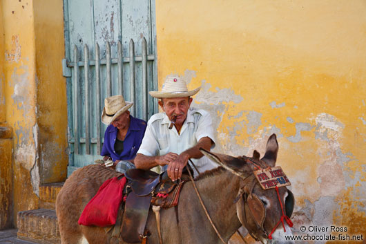 Trinidad man with donkey
