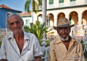 Travel photography:Old men in Trinidad, Cuba