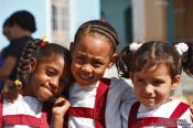 Travel photography:Trinidad school girls, Cuba