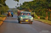 Travel photography:Vinales road traffic, Cuba