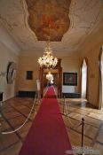 Travel photography:Hallway inside the Waldstein palace, Czech Republic