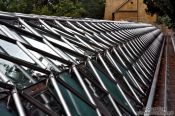 Travel photography:Roof construction of the Royal Gardens plant nursery, Czech Republic