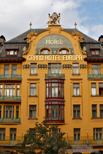 The Grand Hotel Europa at the Wenceslas Square (Václavské náměsti)