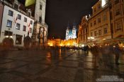 Travel photography:Approaching the old town square, Czech Republic