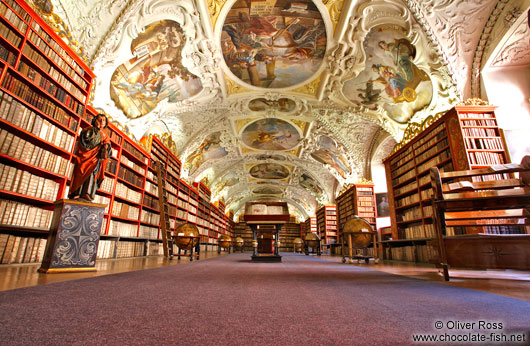 The library at Strahov Monastery (Strahovský klášter)