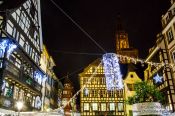 Travel photography:Strasbourg Christmas Market with cathedral, France