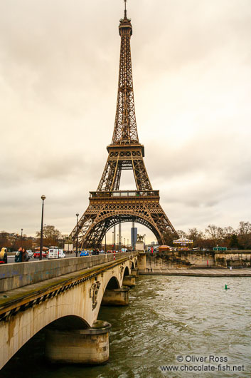 Paris Eiffel Tower with river Seine