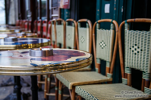 Café in Paris´ Montmartre district
