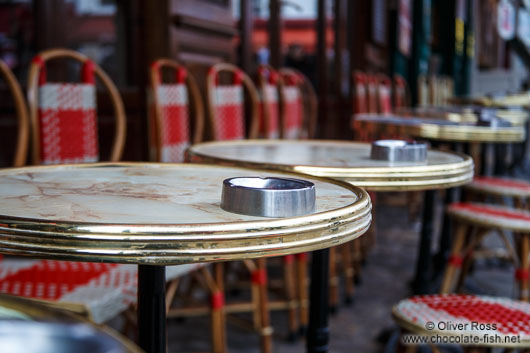 Café in Paris´ Montmartre district