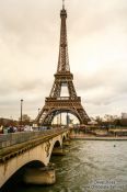 Travel photography:Paris Eiffel Tower with river Seine, France