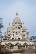 Travel photography:The Sacre Coeur Basilica in Paris´ Montmartre district, France