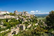 Travel photography:View of Gordes village in the Luberon, France