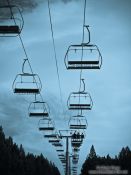 Travel photography:Chairlift to the Roc de la Calme (2200m), France