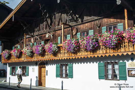 Traditional bavarian house in Garmisch