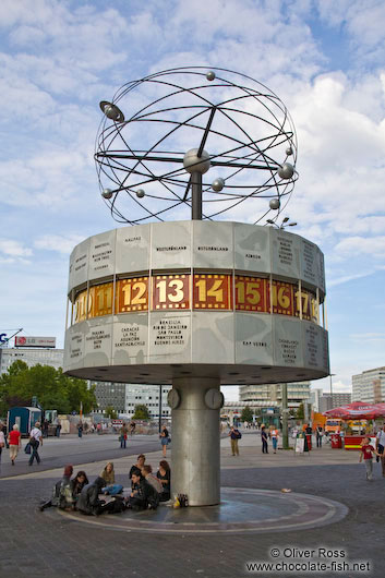 World clock (Weltzeituhr) on the Alexanderplatz