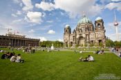 Travel photography:The Dom with Altes Museum and TV tower in the background, Germany