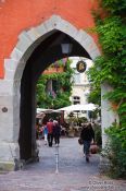 Travel photography:One of the old gates into Meersburg city, Germany