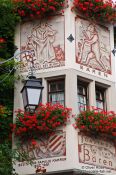 Travel photography:Facade detail in Meersburg , Germany