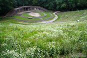Travel photography:The Thingstätte, a Nazi-era amphi-theatre based on nordic mythology, now largley overgrown, Germany