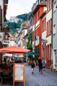 Travel photography:Street in Heidelberg´s old town, Germany