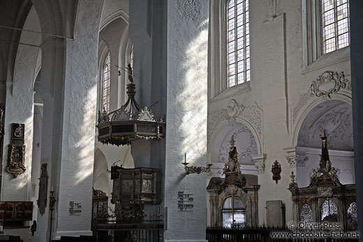 Inside St. Mary´s church (Marienkirche) a protestant church in Lübeck`s city centre