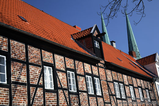 Old half-timbered house in Lübeck