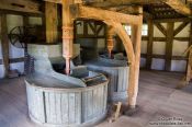 Travel photography:Interior of an old mill, Germany