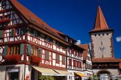 Travel photography:House and old guard tower in Gengenbach , Germany