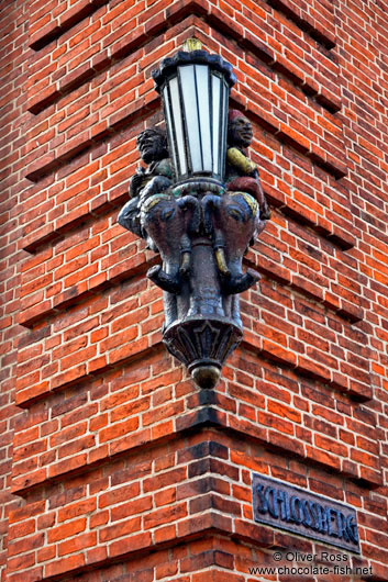 Old street light in Plön