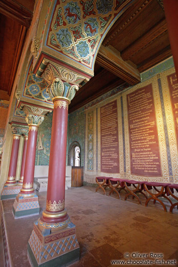Columns in the Sängersaal (Singer`s chamber)