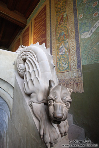 Dragon Dog in the Sängersaal of the Wartburg Castle