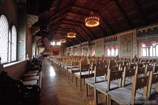 The Festsaal (celebration chamber) on the Wartburg Castle