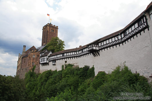 View of the Wartburg Castle from the gate