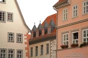 Travel photography:Houses near the main square in Erfurt, Germany