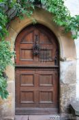 Travel photography:Door to the living tract on the Wartburg Castle, Germany