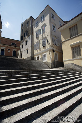 Stairs in Corfu old town