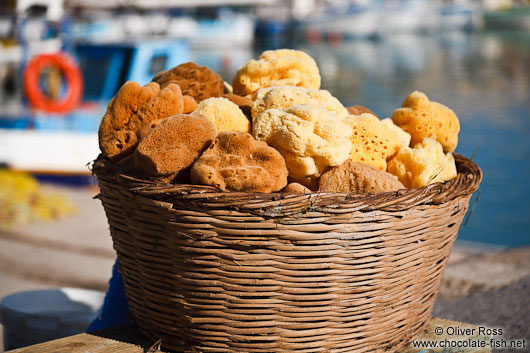 Sponges in Iraklio (Heraklion) harbour