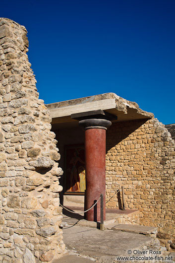Reconstructions at Knossos archeological site