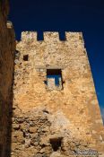 Travel photography:Frangocastellocastle tower, Grece