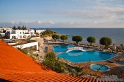 Travel photography:View from the Creta Maris Hotel in Heronisos, Grece