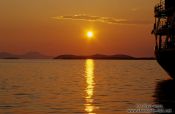 Travel photography:Sunset over Igoumenitsa harbour, Greece