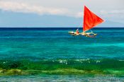 Travel photography:Outrigger off the Big Island , USA