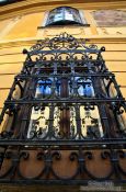 Travel photography:Window at a house in Budapest castle, Hungary