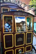 Travel photography:Budapest cable car cabin , Hungary