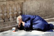 Travel photography:Budapest beggar , Hungary
