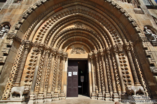 Entrance portal to the Ják chapel in Budapest´s Vajdahunyad castle
